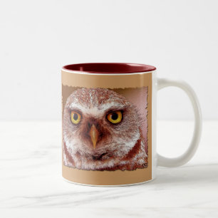 CANECA DE CAFÉ EM DOIS TONS WISDOM OWL