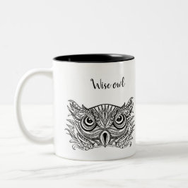 Caneca De Café Em Dois Tons Wise owl