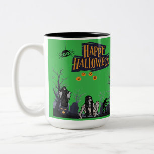 Caneca De Café Em Dois Tons Witching Hour Whispers verde kelly