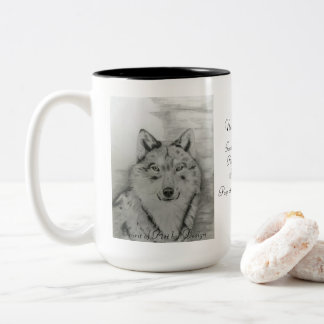 Caneca De Café Em Dois Tons Wolf Coffee Mug