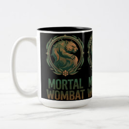 Caneca De Café Em Dois Tons Wombat Mortal