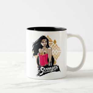 Caneca De Café Em Dois Tons Wonder Woman Strength