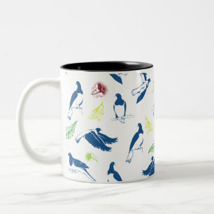 Caneca De Café Em Dois Tons Wood Pigeon Kereru NZ Bird