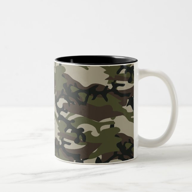 Caneca De Café Em Dois Tons Woodland Camo (Direita)