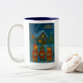 Caneca De Café Em Dois Tons Woodland Carol Choir