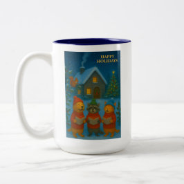 Caneca De Café Em Dois Tons Woodland Carol Choir
