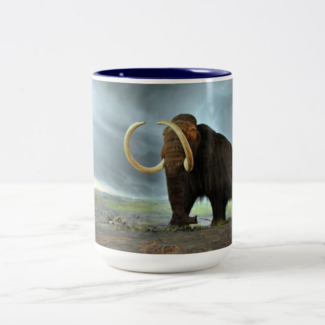Caneca De Café Em Dois Tons Wooly Mammoth Mod Destiny (Centro)