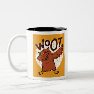 Caneca De Café Em Dois Tons Woot Owl