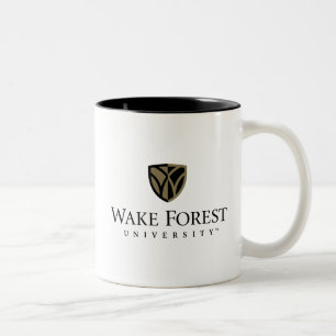 Caneca De Café Em Dois Tons Wordmark da Universidade de Floresta acordar