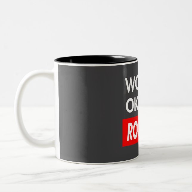 Caneca De Café Em Dois Tons Words okayest Rosario (Esquerda)