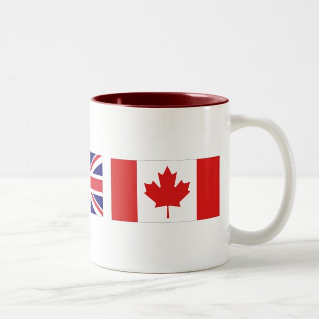 Caneca De Café Em Dois Tons World Flag Mug (Direita)