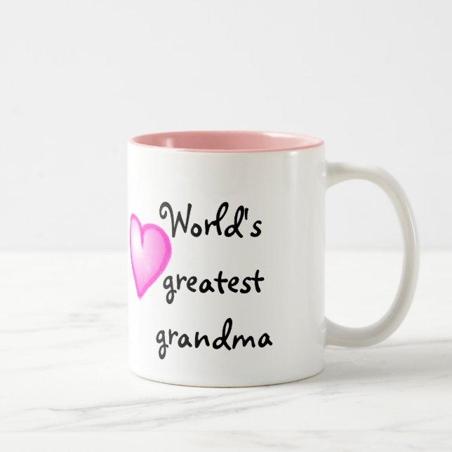 Caneca De Café Em Dois Tons World's greatest grandma mok (Direita)