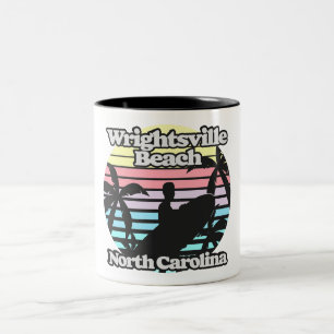 Caneca De Café Em Dois Tons Wright tsville Beach Carolina do Norte