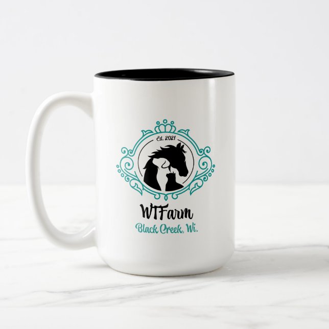 Caneca De Café Em Dois Tons WTFarm Mug (Esquerda)