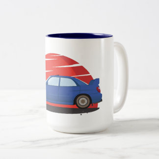 Caneca De Café Em Dois Tons WTI de Subaru Impreza