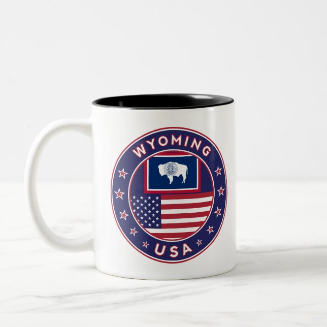 Caneca De Café Em Dois Tons Wyoming (Esquerda)