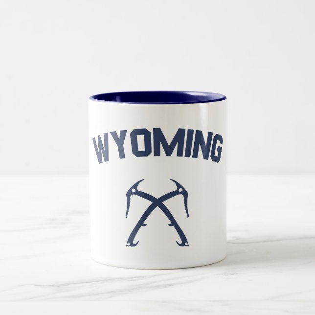 Caneca De Café Em Dois Tons Wyoming Ice Climbing (Centro)