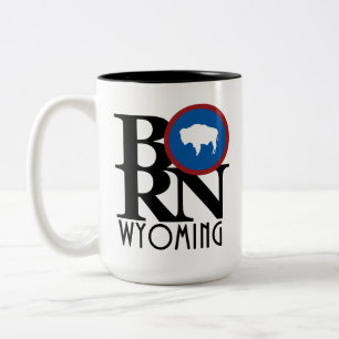 Caneca De Café Em Dois Tons Wyoming NASCIDO 15oz