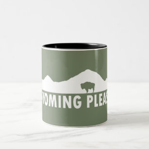 Caneca De Café Em Dois Tons Wyoming por favor
