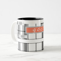 Xadrez Chic Moderna, Black and White Classic Mug