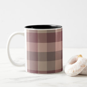 Caneca De Café Em Dois Tons Xadrez de blushwood