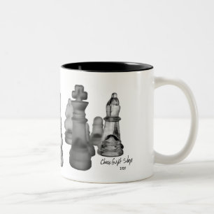 Caneca De Café Em Dois Tons Xadrez de MugChess