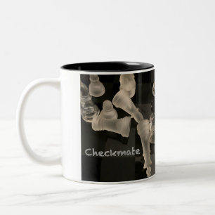 Caneca De Café Em Dois Tons Xadrez de MugChess