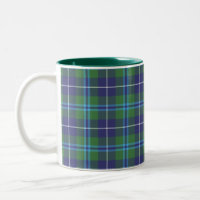 Xadrez russa Clan Douglas Blue Green Tartan
