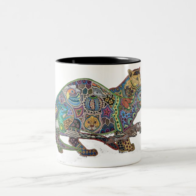 Caneca De Café Em Dois Tons Xarope De Café - Misturado (Centro)