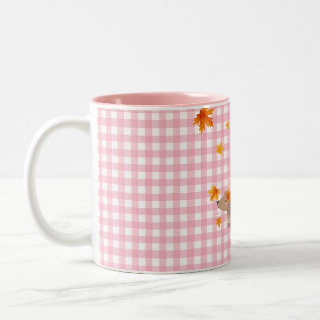 CANECA DE CAFÉ EM DOIS TONS XMAS/CHRISTMAS MUGS/CUPS/PRESENTES FESTIVOS/ (Esquerda)