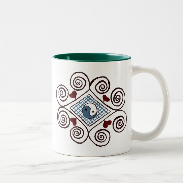 Caneca De Café Em Dois Tons yang mug (Direita)