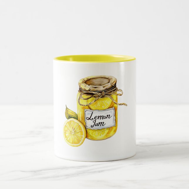 Caneca De Café Em Dois Tons Yellow Lemon Jam (Centro)