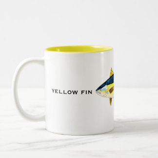 Caneca De Café Em Dois Tons Yellowfin Tuna Mug | Mug de peixe