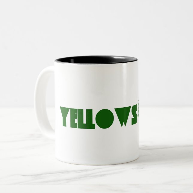 Caneca De Café Em Dois Tons Yellowstone (Frente Esquerda)