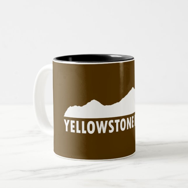 Caneca De Café Em Dois Tons Yellowstone por favor (Frente Esquerda)