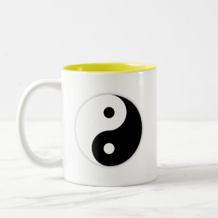 Caneca De Café Em Dois Tons Yin e Yang