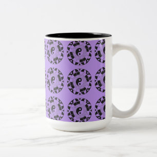 Caneca De Café Em Dois Tons Yin e Yang Tylan - Símbolo Asiático Mug