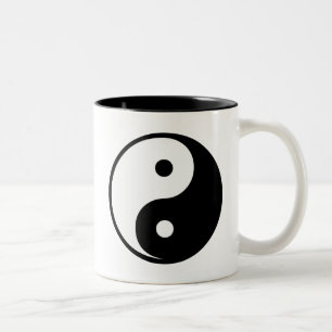 Caneca De Café Em Dois Tons Yin Yang