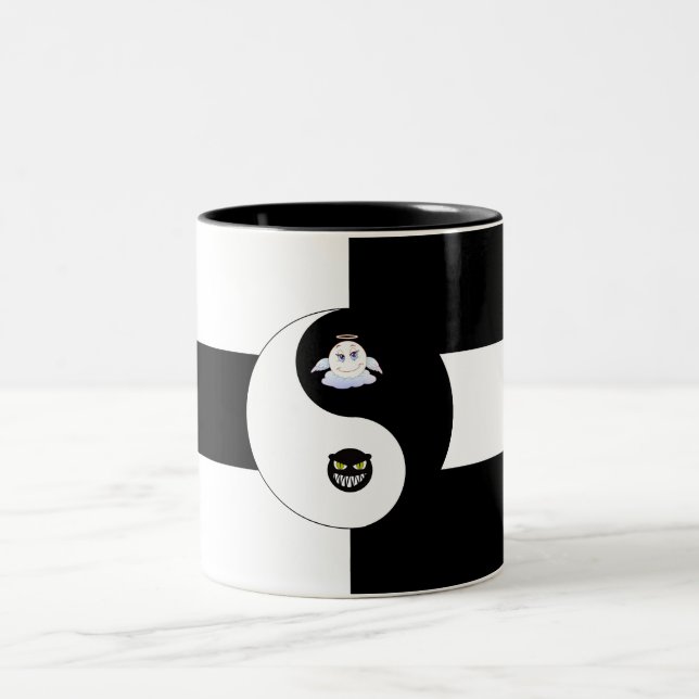 Caneca De Café Em Dois Tons Yin yang (Centro)