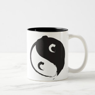 Caneca De Café Em Dois Tons Yin Yang