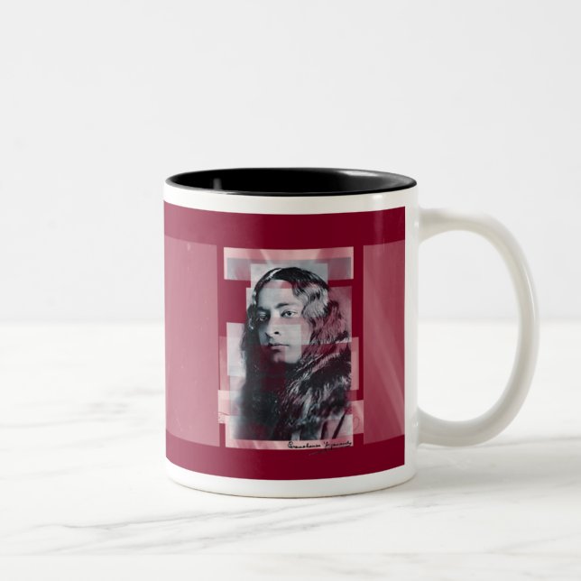 Caneca De Café Em Dois Tons Yogananda - Mug, Copa (Direita)