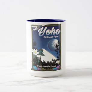 Caneca De Café Em Dois Tons Yoho National Park Canada Viagens vintage