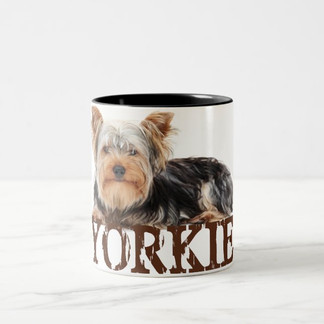 Caneca De Café Em Dois Tons Yorkie (Centro)