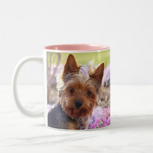 Caneca De Café Em Dois Tons Yorkshire Terrier