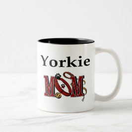Caneca De Café Em Dois Tons Yorkshire Terrier Mãe Mug