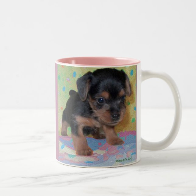 Caneca De Café Em Dois Tons Yorkshire Terrier Mug (Direita)