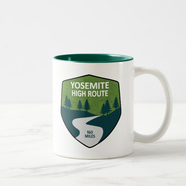 Caneca De Café Em Dois Tons Yosemite High Route (Direita)