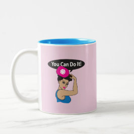Caneca De Café Em Dois Tons You Can Do It. Rosie Pickleball (L)