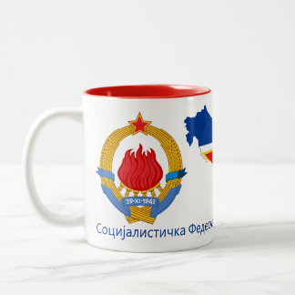 Caneca De Café Em Dois Tons Yugoslavia Mug / Tasse