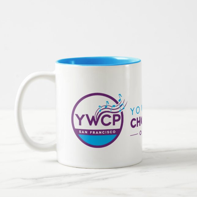 Caneca De Café Em Dois Tons YWCP Mug (Esquerda)